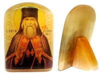 Именная икона из селенита "Свт. Игнатий (Брянчанинов)"