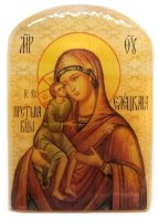 Икона из селенита "Божией Матери Елецкая"