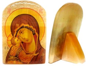 Икона из селенита "Божией Матери Игоревская" 