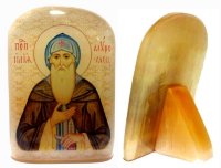 Именная икона из селенита "Илья Муромец"