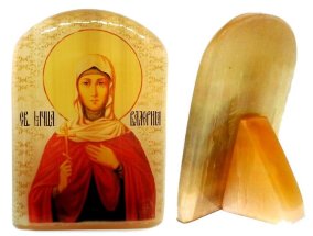 Именная икона из селенита "Святая мученица Валерия" 