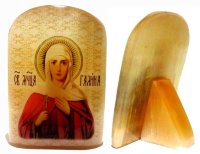 Именная икона из селенита "Святая Мученица Галина"