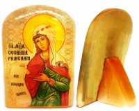 Именная икона из селенита "Мученица Сосанна Римская"