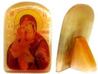Икона из селенита с подставкой "Б. М. Донская"
