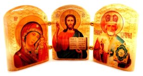 Триптих из селенита № 5 