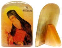 Именная икона из селенита "Святой Никодим"