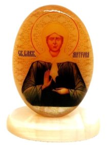 Икона овал на поставке 2 "Св. Матрона" 
