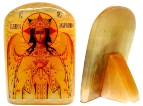 Икона из селенита "Спас Благое молчание" 