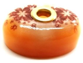 Подсвечник овальный из селенита "№ 17" 