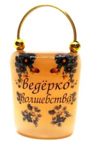 Сувенир из селенита "Ведёрко волшебства" 