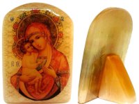 Икона из селенита "Икона Богоматери Жировицкая"