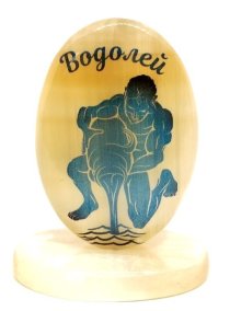 Знаки зодиака овальные на подставке 2"Водолей" 