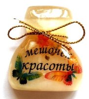 Магнит из селенита (фотопечать) мешочек красоты