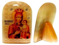 Икона из селенита "Божией Матери Самонаписавшаяся"