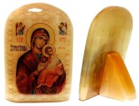 Икона из селенита "Божией Матери Страстная"