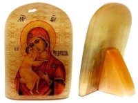 Икона из селенита "Божией Матери Феодоровская"
