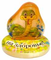 Символ года 2025 из селенита "На здоровье!"
