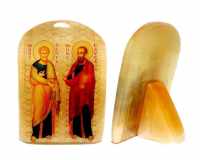Малая икона из селенита 50*35 "Святые апостолы Петр и Павел"