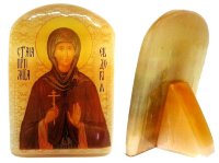 Именная икона из селенита "Преподобномученица Евдокия"