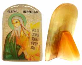 Икона из селенита "Пророк Иезекииль" 
