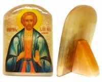 Именная икона из селенита "Великомученик Иоанн Сочавский"