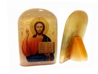 Малая икона из селенита 50*35 "Спаситель Иисус Христос"