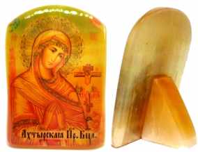 Икона из селенита "Божией Матери Ахтырская" 